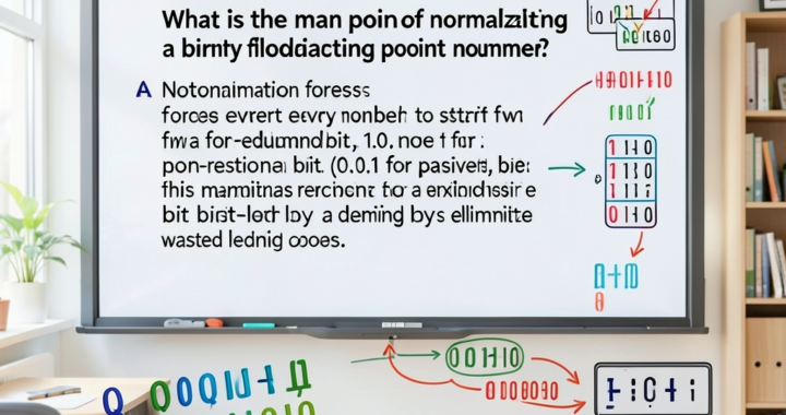 1 Min Q&A – Data Representation & Normalised Floating-Point